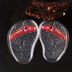 Silicone Flip flops Clip on Pads Toe Protectors Butterfly Pattern Forefoot Pads