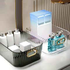 Desktop Cosmetics Storage Box Light Plastic Skincare Storage Basket