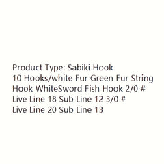 Stainless Steel 10 Skewer Hooks Bionic Squid Chatterbait Hooks