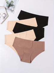 5pcs Seamless Low Waist Panties Women's Lingerie