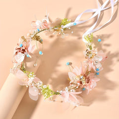 Flowers Butterfly Wreath Princess Hair Accessories