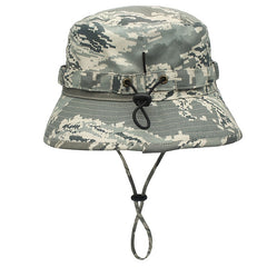 Men's Camouflage Bucket Hat Sunscreen Wide Brim Hat for Outdoor Activities
