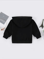 Baby Flower Graphic Hooded Sweatshirt Kids Casual Hoodie