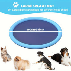 Non Slip Splash Pad For People And Dog Thicken Sprinkler Pool
