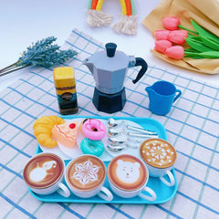 25pcs Afternoon Tea Coffee Toy Set for Kids Pretend Play Gift