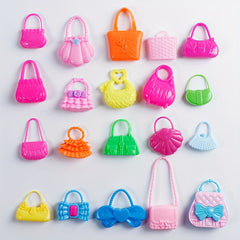 10pcs Mix Style Doll Bags for 11 8inch Doll House Handbag