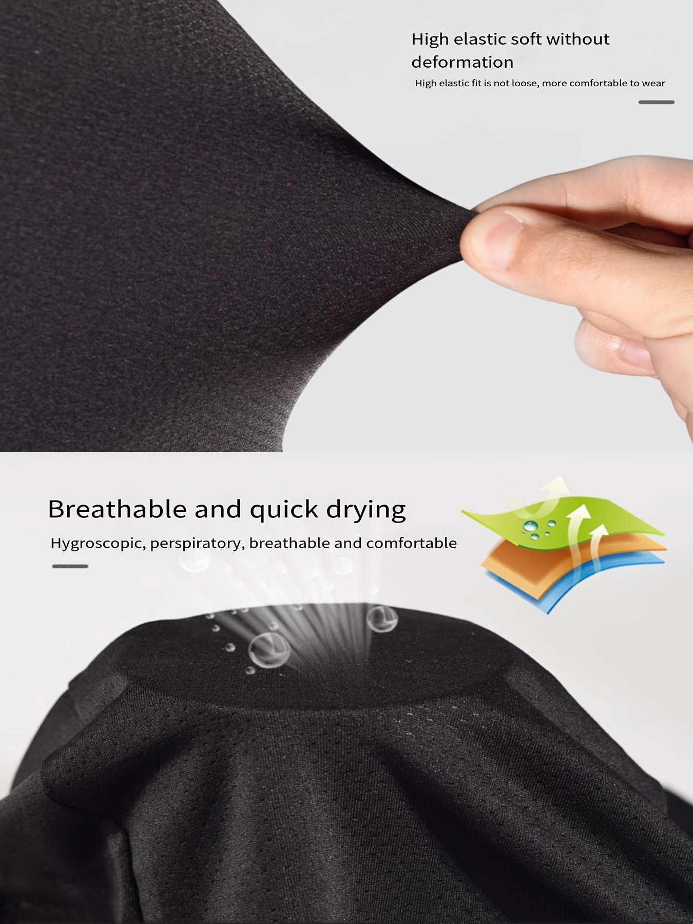 Men's Cycling Shorts Breathable Moisture Wicking Biking Shorts