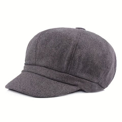 Casual Vintage Beret Woolen Octagonal Hat
