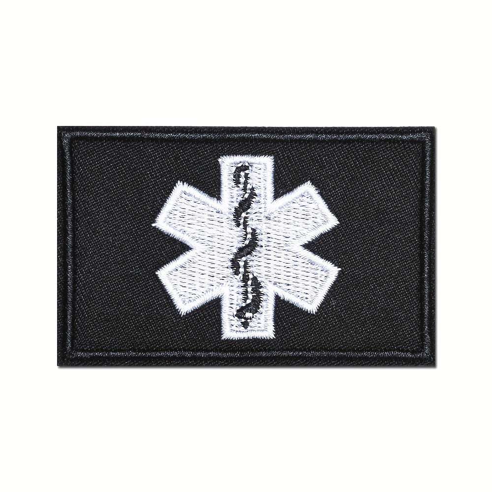 Medical Embroidery Patches Applique Morale Patches Hook & Loop