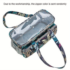 Portable Yarn Organizer Tote Bag for Knitting Projects and Crochet Accessories