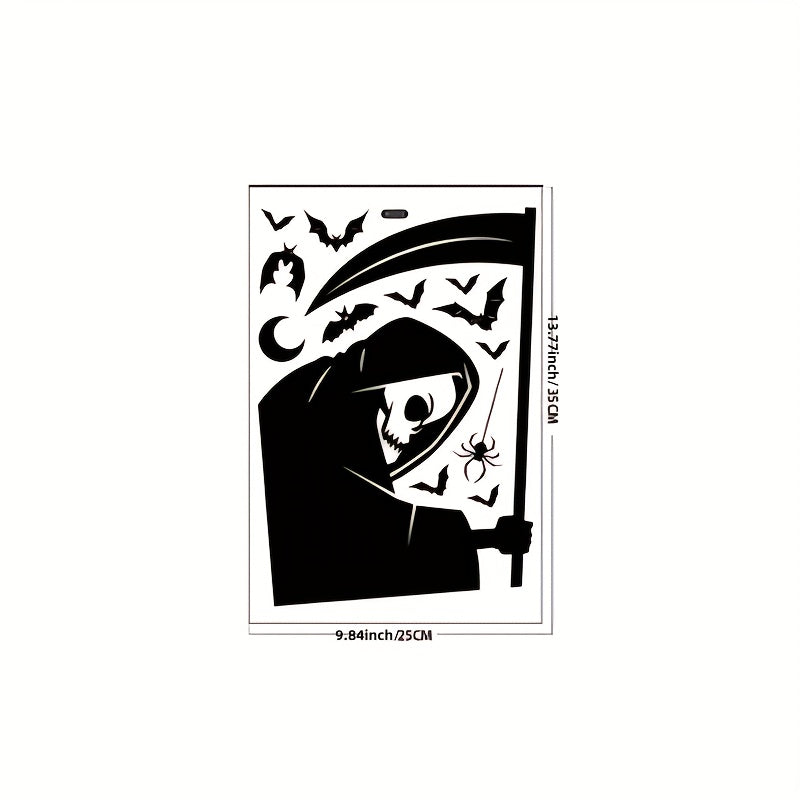 Halloween Window Cling Sticker Spooky Monster Decal