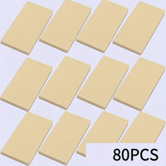80pcs 2x4 Low Wall Flat Blocks for MOC Building 87079