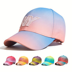 Summer Sunscreen Baseball Cap Gradient Color Matching Peaked Cap