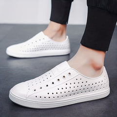 Women's Hollow Out Flat Sandals Slip On Clogs Casual Outdoor Shoes