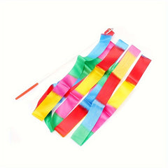 5pcs Gymnastics Ribbons Multicolor Streamers With Wand