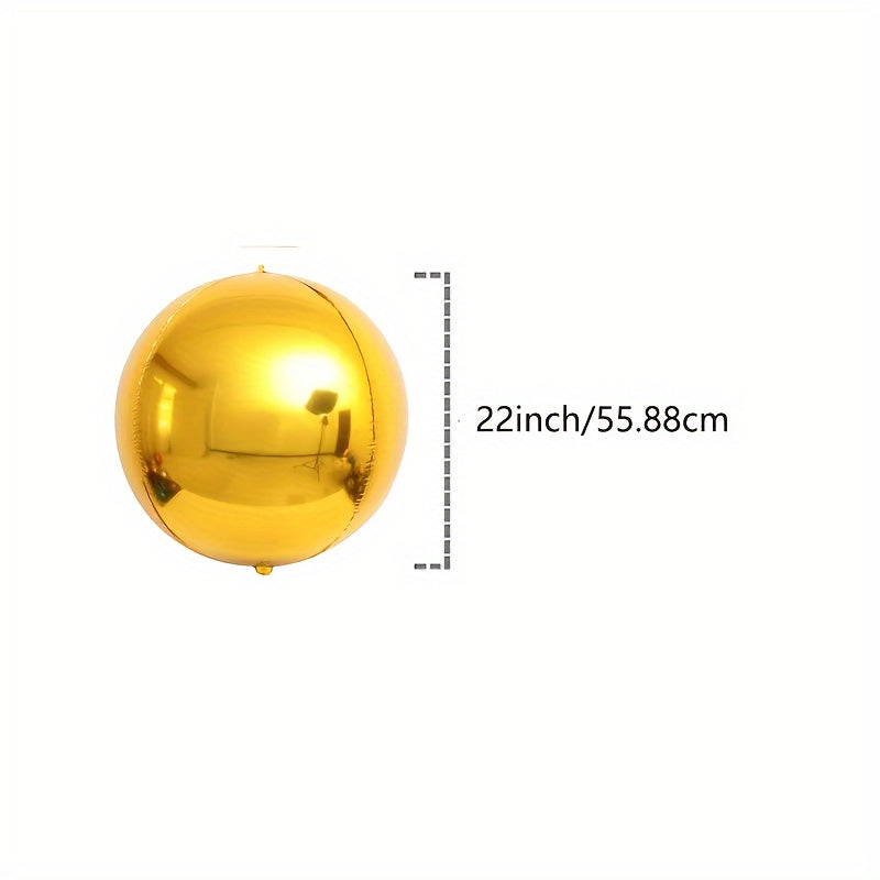5pcs 4D Foil Balloons 55 88 Cm Round Balloons for Wedding Birthday
