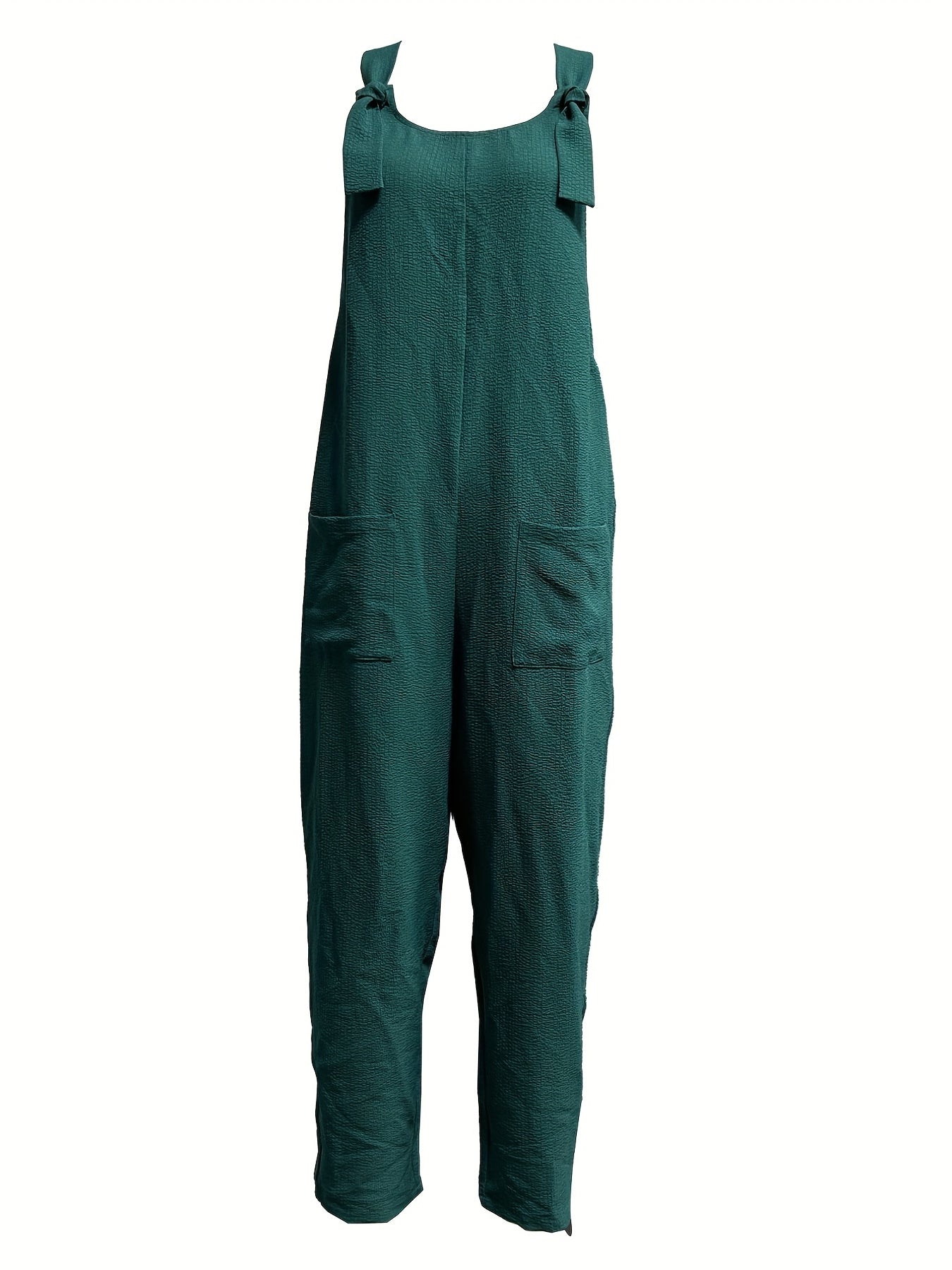 Solid Sleeveless Jumpsuit Casual Overall Jumpsuit