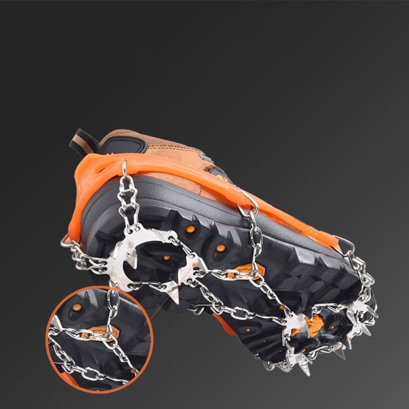 Stainless Steel Ice Traction Cleats for Safe Winter Walking