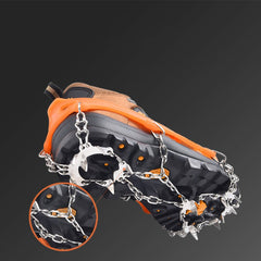 Stainless Steel Ice Traction Cleats for Safe Winter Walking