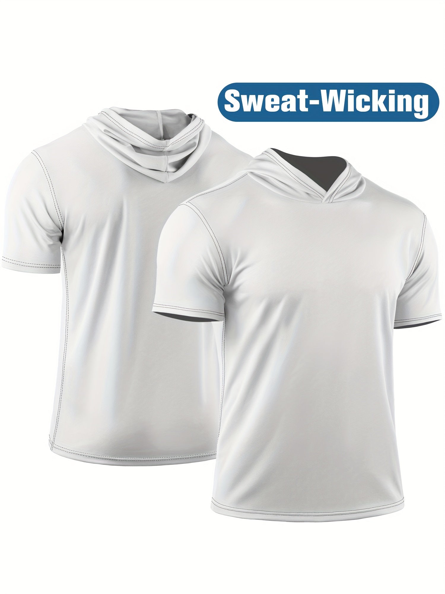 Men's Summer Loose Fit Quick Drying Sports Short Sleeve T shirt