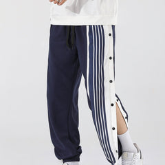 Striped Men's Casual Trousers for Autumn/Winter