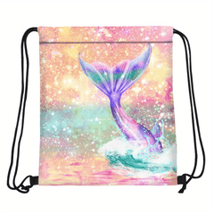 Cartoon Drawstring Bundle Backpack Waterproof Storage Bag