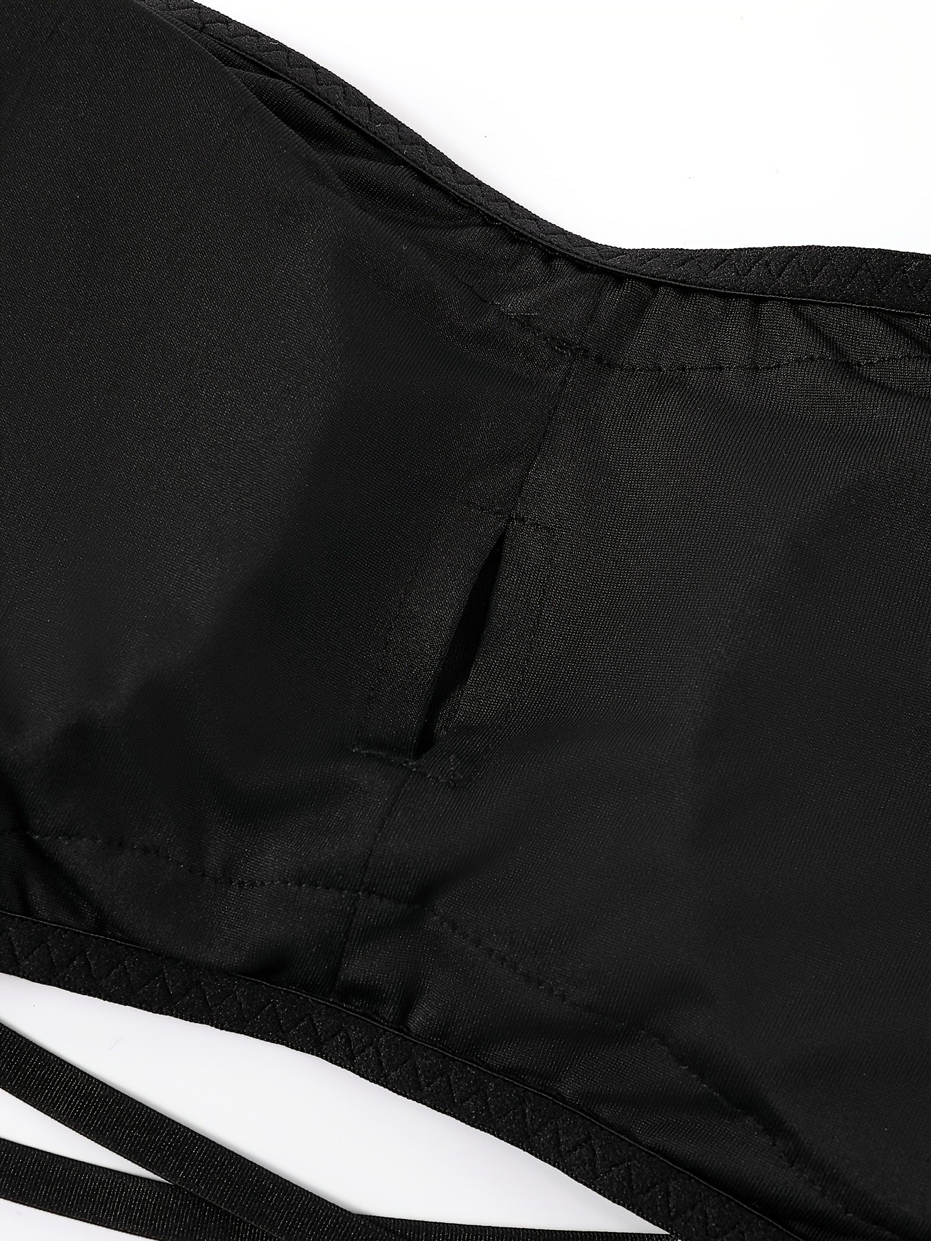 Bandeau Bra Crossback Removable Pads