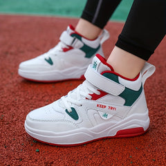 Boys' High Top Basketball Shoes Anti Slip Shock Resistant