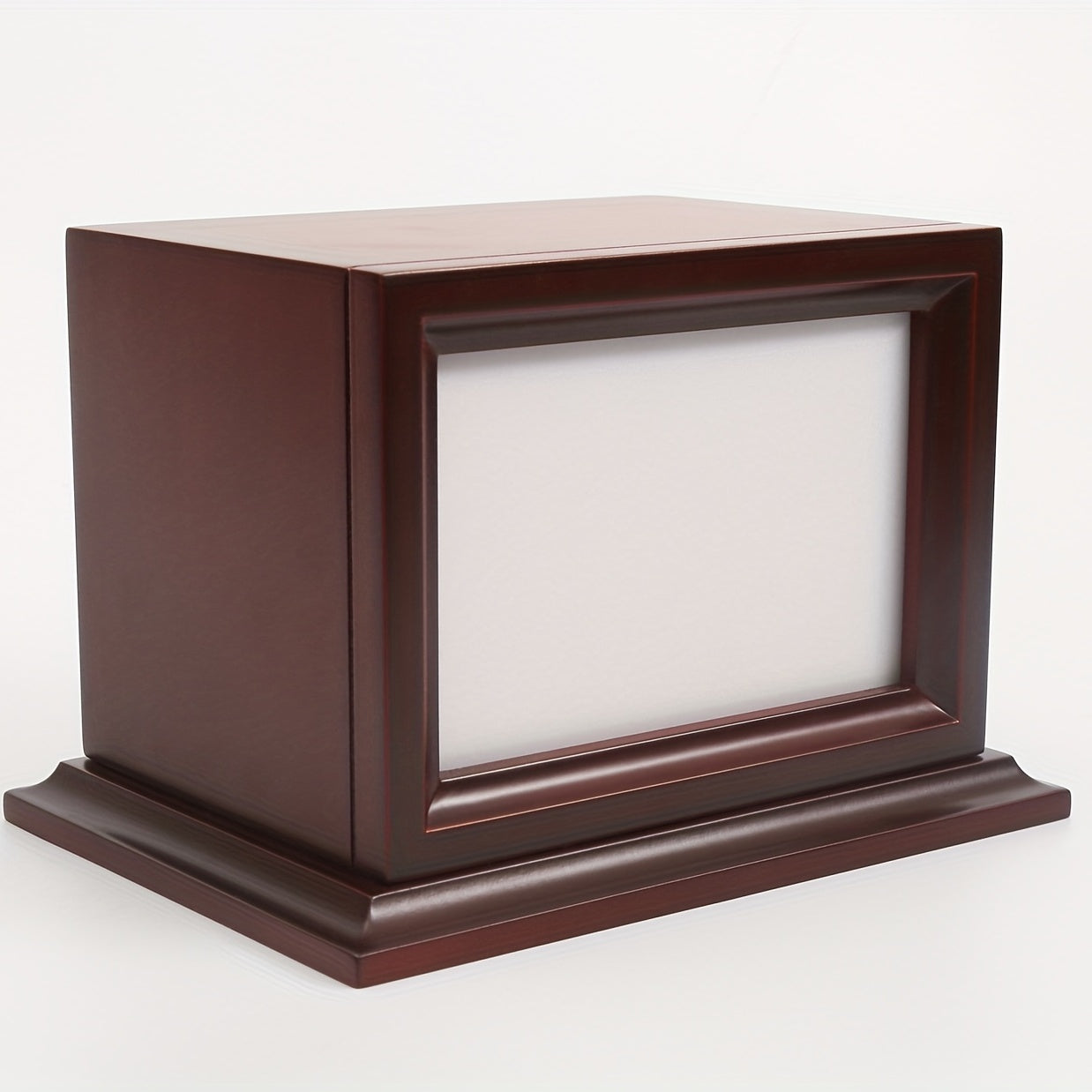 Custom Wood Pet Cremation Urn with Photo - Memorialize Your Beloved Dog or Cat