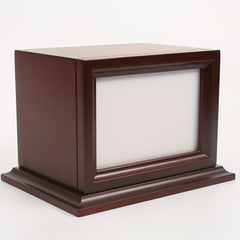 Custom Wood Pet Cremation Urn with Photo - Memorialize Your Beloved Dog or Cat