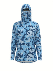Sun Protection Hooded Coat Quick Drying Mask Fishing Running Jacket