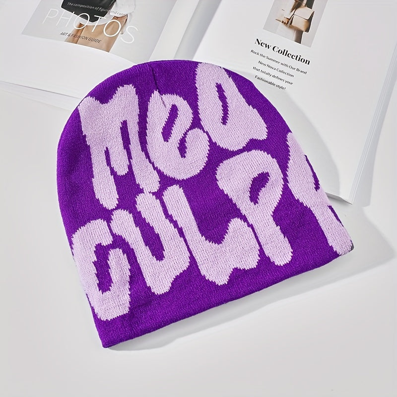 Knitted Hat Hip Hop Street Graffiti Letter Beanie Hat