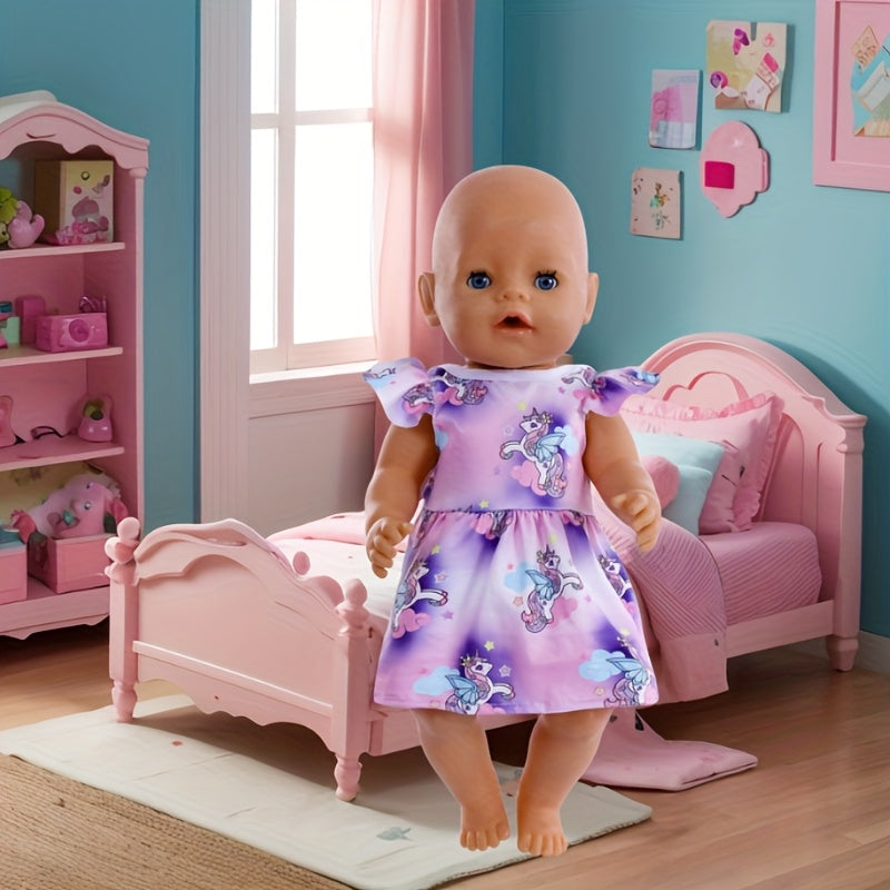 Flamingo Unicorn Themed Doll Clothes for 14-17 Inch Toy Dolls