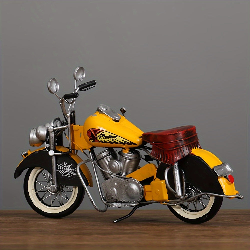 Vintage Style Classic Motorbike Model Toy