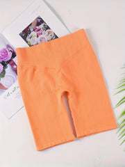 3pcs Sports Yoga Shorts High Stretch Workout Running Shorts For Women