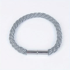 2pcs Plastic Curtain Rope w/ Magnetic Buckle for Home Decor