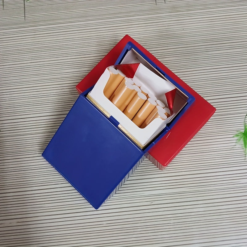 Creative Men's Plastic Flip Cigarette Case Soft and Hard Case Combo