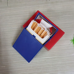 Creative Men's Plastic Flip Cigarette Case Soft and Hard Case Combo