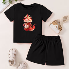 Toddler Kid Cartoon T-shirt & Shorts Set