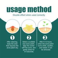 Acne Patch Pimple Cover Hydrocolloid Patches - Pink Star&heart Shaped