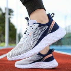 Women's Mesh Sneakers Casual Lace Up Platform Shoes Lightweight Sports Shoes