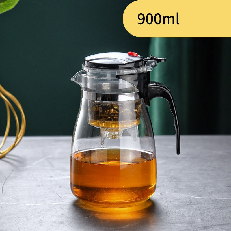 Glass Tea Pot Heat Resistant with Infuser Kung Fu Tea Set