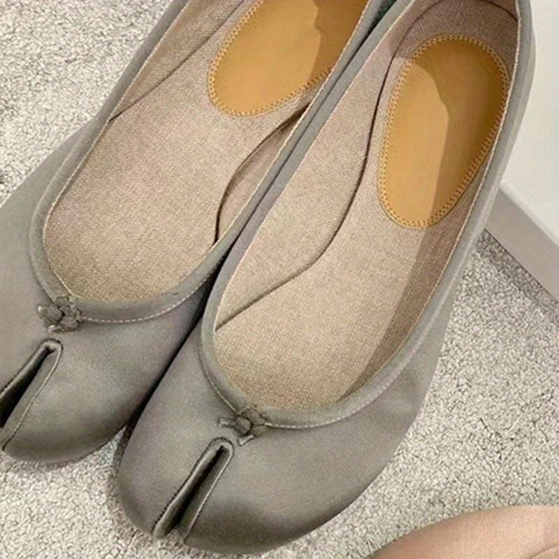 Women's Tabi Flat Square Toe Slip On Shoes Walking Flats