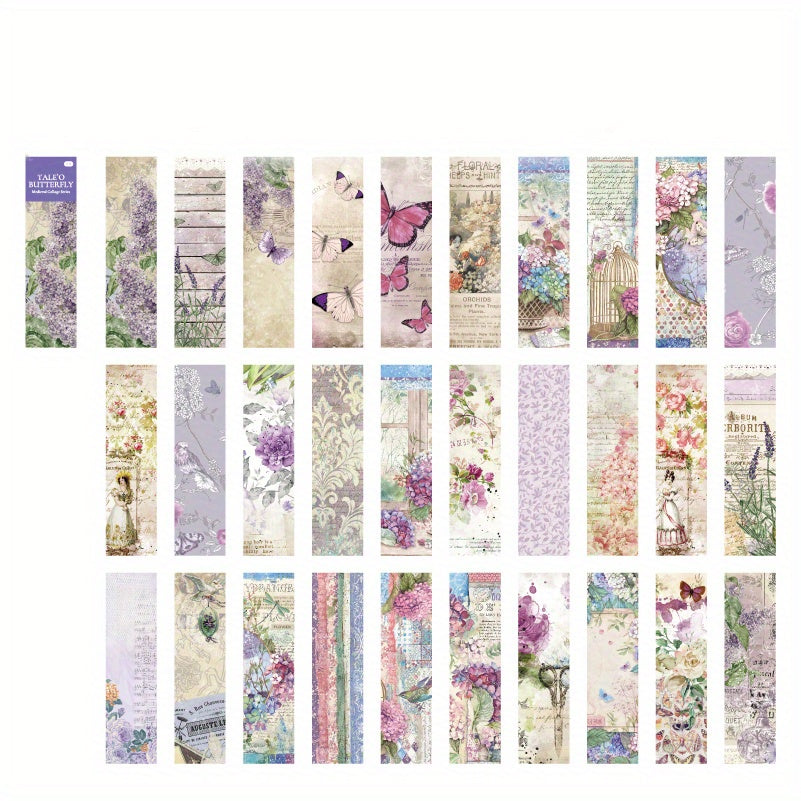 30pcs Vintage Stickers for Scrapbooking Collage & DIY Projects