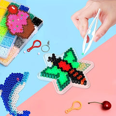 15pcs Animal Series Fuse Beads Boards with Colorful Cards, DIY Crafts