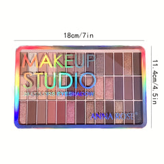 Multicolor Eyeshadow Palette High Pigmented Brown Nude Waterproof Sweat Proof