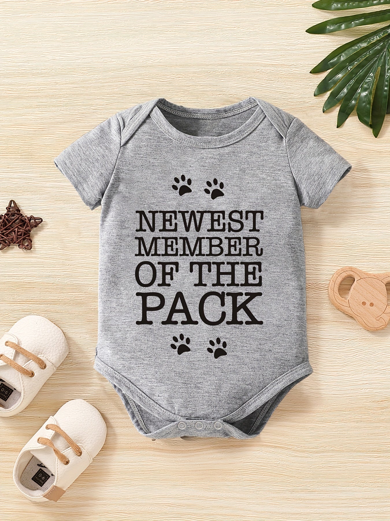 Baby Member Of The Pack Onesie, Short Sleeve Casual Wear