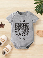 Baby Member Of The Pack Onesie, Short Sleeve Casual Wear