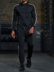 Men's Sports 2pcs Set Zip Up Hoodie Joggers Matching Set