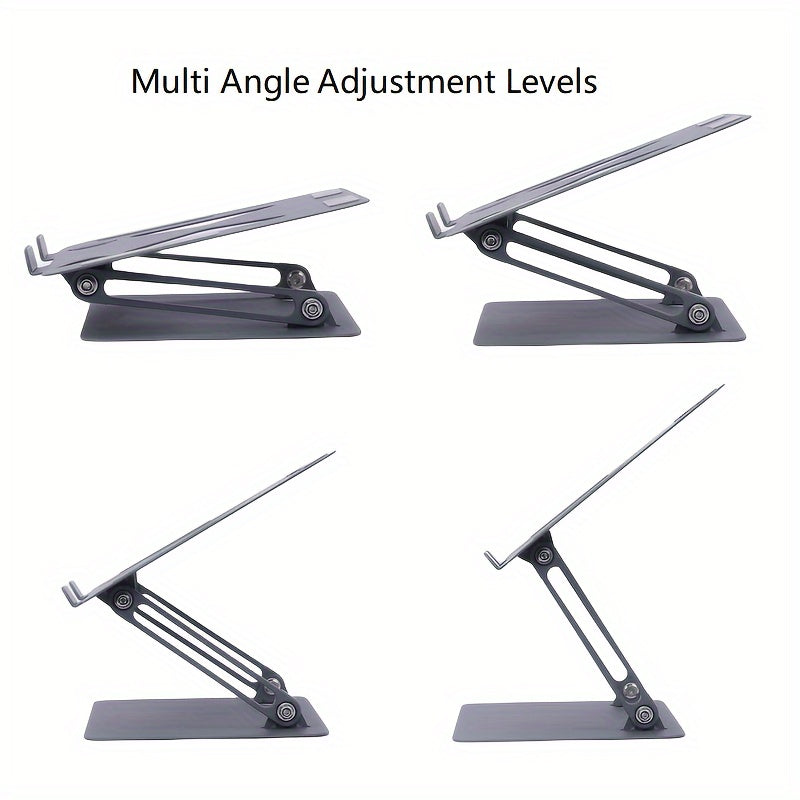 Collapsible Metal Laptop Desktop Stand Foldable Desk Clip Holder